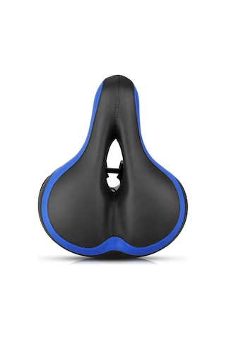 Jeehugo Bisiklet Amortisörlü Jantlı Lastikli Koltuk, Yansıtıcı Işık, Su Geçirmez, Uzun Mesafe Sürüşü İçin, Montaj Aleti Ve Yağmurluk İle Siyah-mavi Çok Renkli