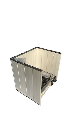 Kamp Ocak Rüzgarlığı Alüminyum Sekoutdoor Açık Gri