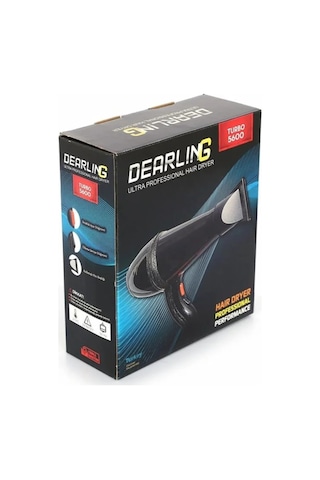 Dearling Turbo 5600 Profesyonel Ac Motor Saç Kurutma Fön Makinesi Antrasit