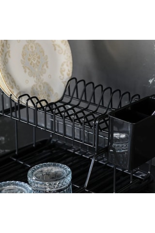 Hagenömür Boyu Paslanmaz Iki Katlı Bulaşıklık Bulaşık Sepeti