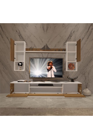 Decoraktiv Trendstyle 5das Mdf Tv Ünitesi Tv Sehpası Beyaz - Pera