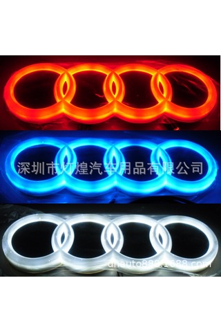 Suofeng Bmw, Hyundai, Chevrolet, Suzuki, Lexus, Kia, Volkswagen, Mercedes Uygun 4d Soğuk Işık Fön Arka Logo Lambası - Hyundai 14.5x7.2cm Mavi Çok Renkli