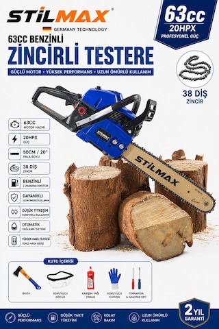 Stilmax ST6200B 50CM Pala Benzinli Testere