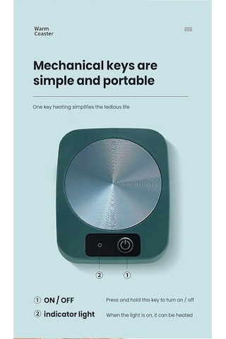 Xurunkeji Usb Elektrikli Isıtıcı Bardak Kupa Isıtıcı Kupa Isıtıcı Isıtıcı Sıcak Mat Sabit Sıcaklık Bardak Altlığı Ev Ofis Hediyesi, A Mavi