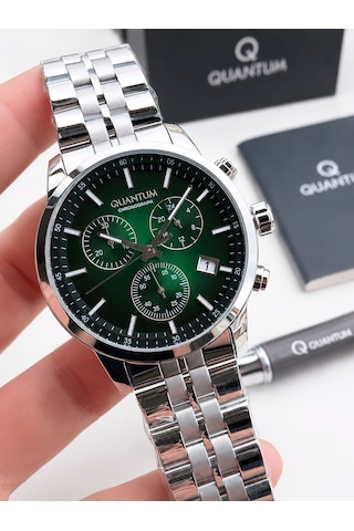 Quantum Sapphire Cam İtalyan Bileklikli 10 Atm Suya Dayanıklı 2 Yıl Garantili Erkek Kol Saati 1008yl Gümüş