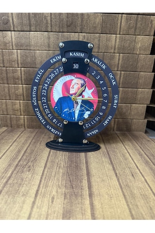 Shelife Atatürk Resimli Sonsuz Maya Takvimli Saat