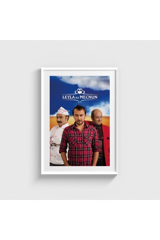 Leyla İle Mecnun Dizi Posteri Tablo Çerçeveli Poster Duvar Dekorasyonu Beyaz Çerçeveli Tablo Beyaz Çerçeveli Tablo Dn11d483beyaz
