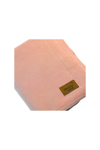 Mummy's Baby Tencel Örgü Bebek Battaniyesi 80x100 Pembe