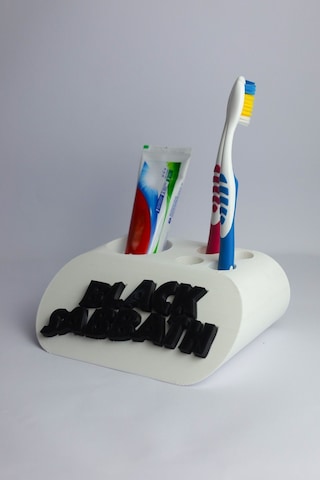 Black Sabbath - Dekoratif Diş Fırçalık Beyaz