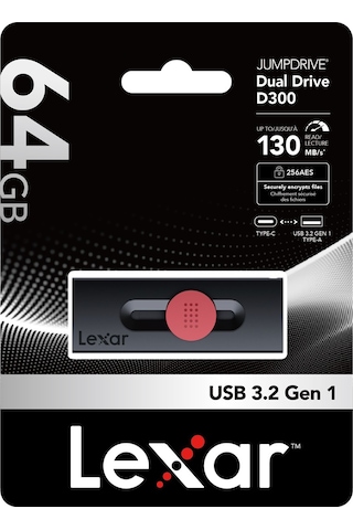 Lexar 64gb Ljdd300064g-bnbng Dual Type- C Ve Type- A Usb 3.2