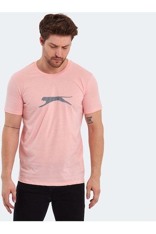 Slazenger SECTOR I Erkek Baskılı Somon Tişört