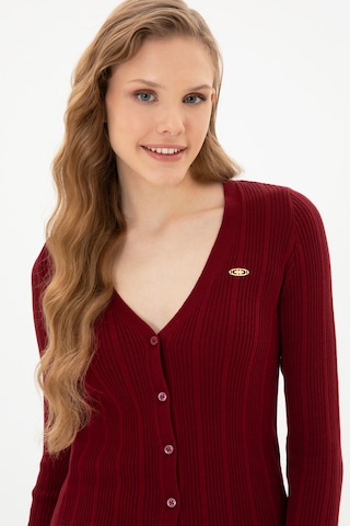 U.s. Polo Assn. Kadın Bordo Hırka Triko 50313580-vr014 Bordo