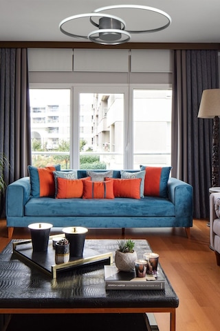 Sole Modern Tasarım Gri Renk Salon - Mutfak - Hol Beyaz Led 3... Gri