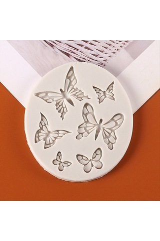 Gildedwill Silikon Kalıp Kek Dekorasyon Araçları Kelebek Fondan Kek Kalıbı Kendin Yap El Yapımı Çikolatalı Pişirme Kapları Tatlı Dekor Kurabiye