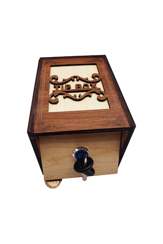 Büro Ev Ofis Hediyesi İçin Tekli Ahşap Mdf Box Stil Prestij Kutu