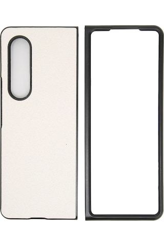 Galaxy Uyumlu Z Fold 3 Beyaz Işıltılı Kılıf Kaiyi