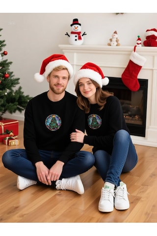 Ogc Yılbaşı Ağacı Unisex Sweatshirt Siyah