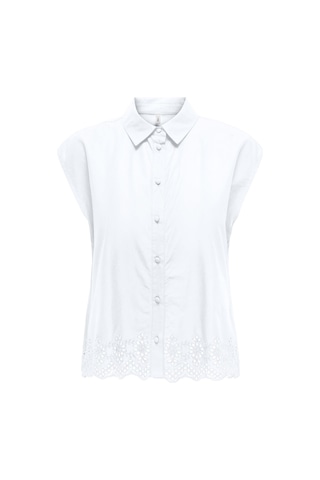 Onllou Lıfe Emb S/s Shırt Ptm Beyaz Renk