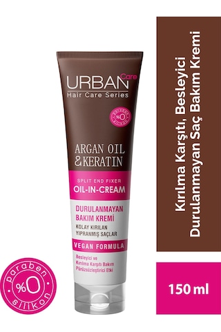 Urban Care Argan Oil & Keratin Kırılma Karşıtı Durulanmayan Saç Kremi 150 ML