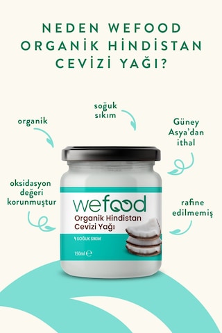 Organik Hindistan Cevizi Yağı 150 Ml 2'li Soğuk Sıkım Diğer