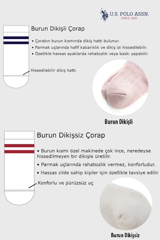 U.S. Polo Assn. U.s. Polo Assn Kız Bebek Çok Renkli Çorap Çok Renkli