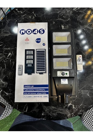 Noas 300w Solar Sokak Armatürü Yl73-0300-s Siyah