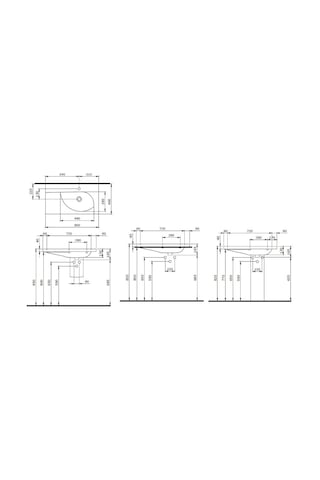 Bocchi 1020-023-0326 Taormina Arch Etajerli Lavabo 86 CM - Parlak