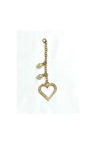 Karantuhafiye Metal Çanta Sallantı Süsü / 20 Cm / Slt4 Krem