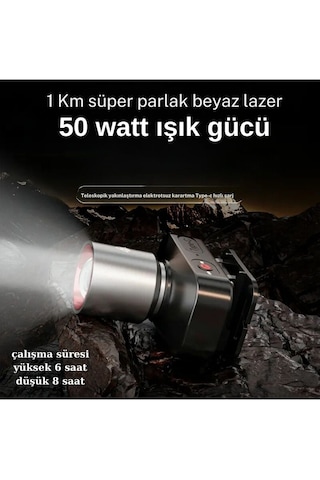 Adveha Gk801 50w Kafa Lambası Antrasit