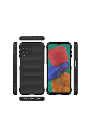 Newface Samsung Uyumlu Galaxy M33 Kılıf Optimum Silikon - Siyah Resimdeki