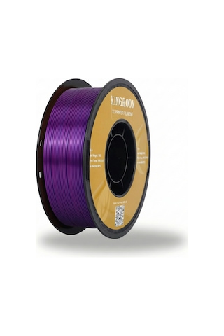 Üç Renkli Silk Pla Filament Siyah-mor-mavi Canlı Parlak Renk Geçişi 1.75mm 1 Kg