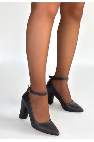 Biçomi Rity Kahverengi Cilt Topuklu Ayakkabı Çok Renkli