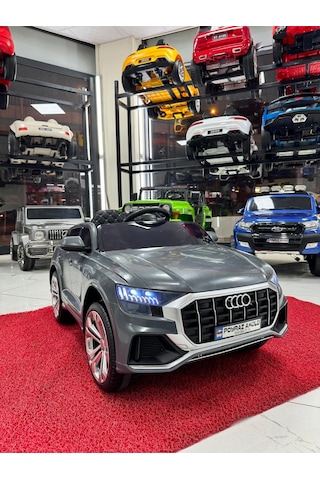 Audi Akülü Araba 12 Volt 0-5 Yaş Gri