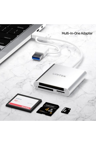 Unıtek Usb-c Kart Okuyucu Sd/cf/mıcrosd Y-9313d