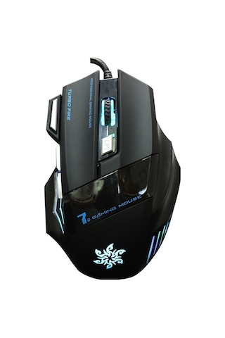 Prestigegoods Usb Kablolu Rgb 7 Tuşlu Oyuncu Mouse - 3200 Dpı - Ergonomik Design - E-spor Faresi Diğer