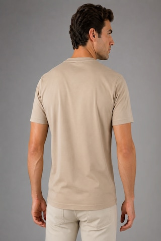 Bisse Bej Bisiklet Yaka T-shirt Ts26y26100 07