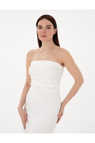 Pierre Cardin Kadın Beyaz Elbise Dokuma 50301017-vr013 Beyaz