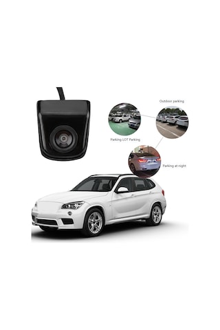 Reedark Siyah Araç Geri Görüş Kamerası - Ip67 Su Geçirmez, 170 Derece Geniş Açı, Led İki Renkli Işık, Ölçek Kuralı, 12v Ev Araç Uyumlu