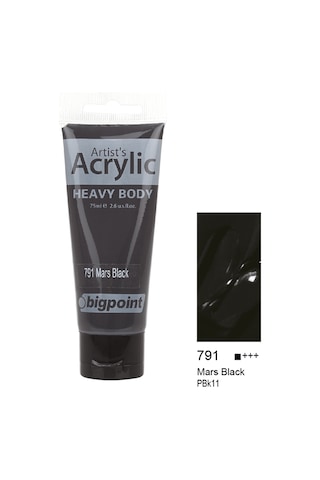 Bigpoint Akrilik Boya 75 ml Mars Black 791