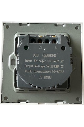 Usb Priz 2 Port Sıva Altı Usb Priz Usb Duvar Prizi