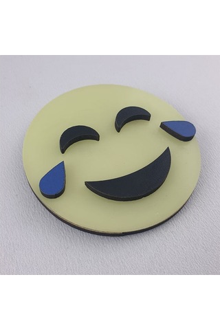 Emoji , Fosforlu Emojiler ( Karanlıkta Parlar ) Duvar Süsü 6,5 Cm (395842168)