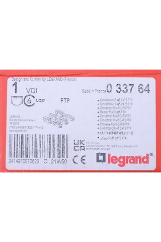 033764 Lcs3 Cat6 Ftp 6 Adet Rj45 Jack