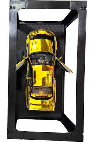 1:24 Metal Model Koleksiyon Araba Nissan Skyline Gt-r R34 Parlak Sarı 19 Cm Döner Ön Tekerler