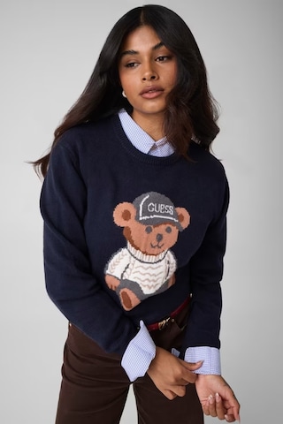 Guess Alicia Kadın Triko Kazak W6br84z1927 Lacivert