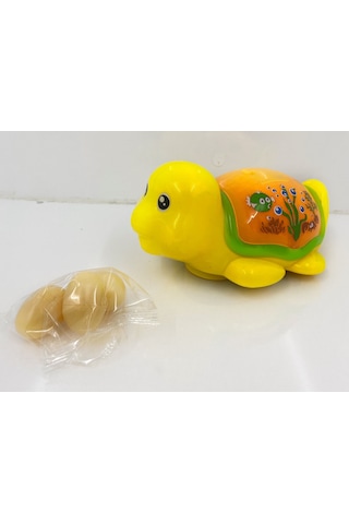 Oyuncak Yumurtlayan Kaplumbağa Sesli ve Işıklı 17 Cm Oyuncak