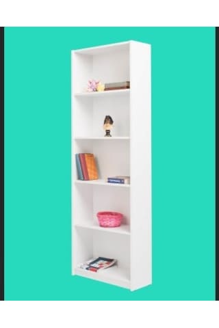 Mobilya Sepeti Ms 110 Mdf 5 Raflı Kitaplık Beyaz