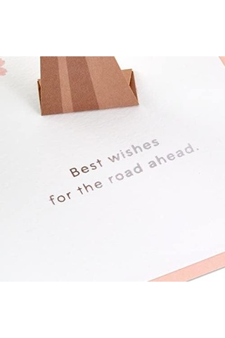 Signature Paper Wonder Pop Up Düğün Kartı Klasik Araba, Yeni Evlenmiş 5rzh1207