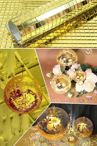 Kare Gold Cam Mozaik Fayans Çıkartmaları, Pra-13113459-0210