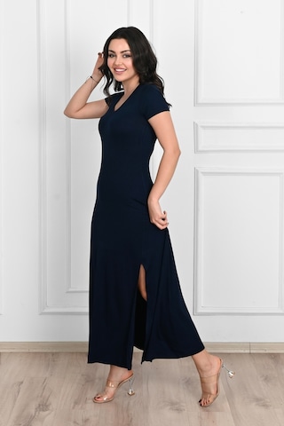 Koza Butik Kadın Yırtmaç Detaylı Elbise 5174-23 001