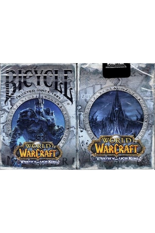 Bicycle World Of Warcraft Wrath Of The Lich King Oyun Kağıdı Kartı Kartları Destesi Koleksiyonluk Mavi